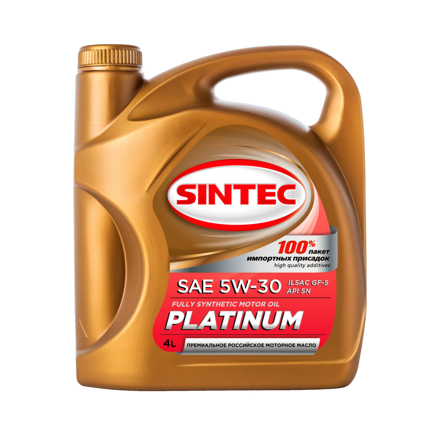 Sintec PLATINUM SAE 5W-30 API SN ILSAC GF-5 5л синтетика