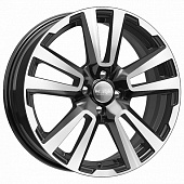 КиК КС874 6.5x17/4x100 ET43 D60.1 алмаз_черный