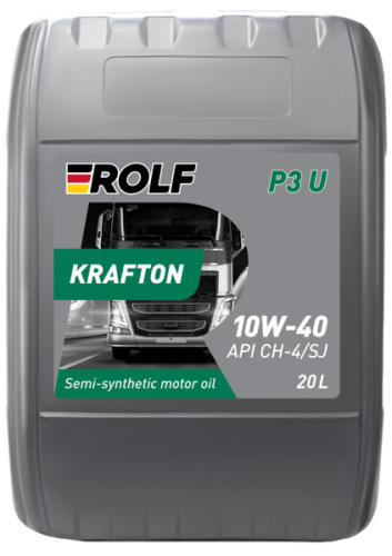 ROLF KRAFTON P3 U 10W-40 ACEA E7 API CH-4/SJ 20л пластик